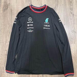 F1 Mercedes AMG Petronas XXL Black Long Sleeve Team Shirt